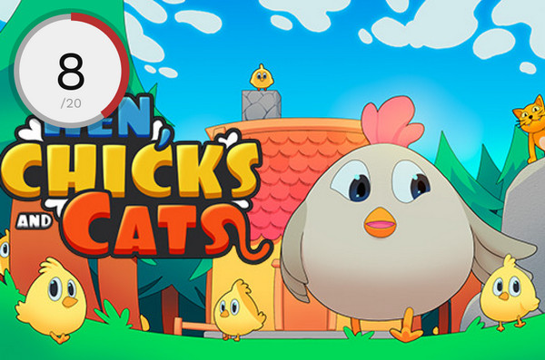 Hen, Chicks and Cats